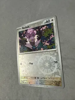 Pokemon TCG * SV Prismatic Evolutions * 090/131 Noibat C REVERSE HOLO * FRESH PK - Image 2