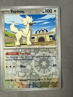 Pokemon TCG * SV Prismatic Evolutions * 088/131 Furfrou C REVERSE HOLO* FRESH PK - Image 1