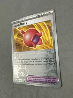 Pokemon TCG * SV Prismatic Evolutions * 111/131 Haban Berry C REVERSE HOLO * NM - Image 2