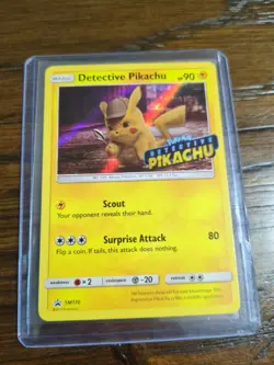 Detective Pikachu SM170 STAMPED Holo Black Star Promo Pokemon NM - Image 1