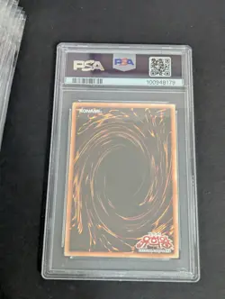 Yugioh Tri Horn Dragon LOB-K000 Korean MINT PSA 9 Secret Rare - Image 2