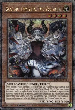 Blazing Cartesia, the Virtuous Alt Art Quarter Century RA04-EN041 Yu-Gi-Oh! - Image 1