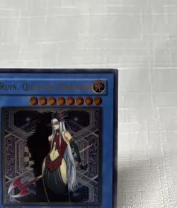 YUGIOH! Ruin, Queen of Oblivion SOI-EN034 1st Edition Ultimate Rare NM #3 - Image 3