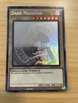 Yugioh! Dark Magician GFTP-EN128 Ghost Rare 1st Edition NM - Image 1