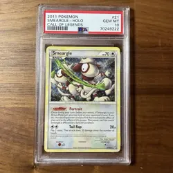 2011 Pokemon Call of Legends #21 Smeargle Holo PSA 10 Card GEM MINT! Rare Pop 26 - Image 1