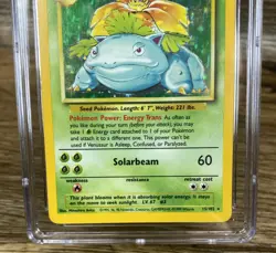 CGC 7.5 Venusaur 1999 Base Set 15/102 Holo Pokemon Card Blue Label - Image 4