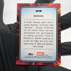 Marvel Card Banshee 38 Rose Gold /40 Mini Diamond Topps Chrome 2025 [NM] - Image 3