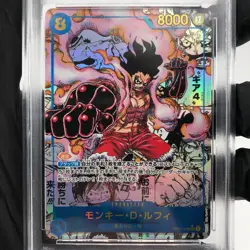 PSA 10 One Piece Card Luffy OP11-118 SEC Manga Parallel Japanese [10] - Image 2