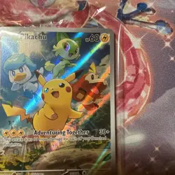 Sealed Pikachu SVP 27 Paldea Evolved Black Star Promo Card Pokemon. Sealed - Image 4