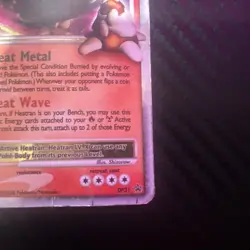 2008 POKEMON DIAMOND PEARL STORMFRONT HEATRAN LV.X RARE HOLO TCG CARD 97/100 - Image 4