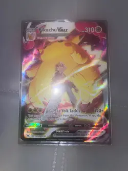 Pikachu VMAX TG17/TG30 Holo Lost Origin Pokemon Card Moderately Played (MP) 🔥🔥 - Image 1
