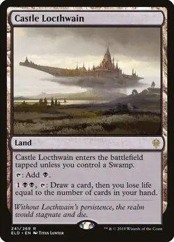 MTG Castle Locthwain NON-foil Throne of Eldraine 241 Rare NM ELD Magic - Image 1
