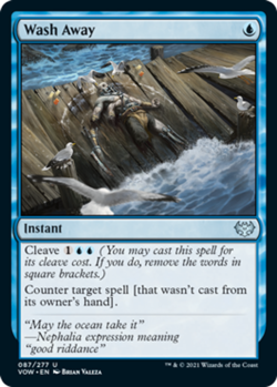 1 x Wash Away - Foil - Innistrad: Crimson Vow - NM-Mint - MTG - Image 1