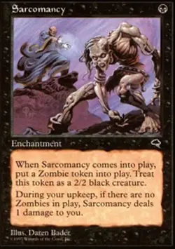 1 x Sarcomancy - Tempest - Moderate Play - MTG - Image 1