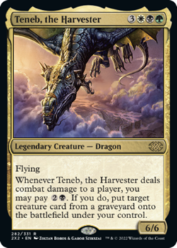 1 x Teneb, the Harvester - Foil - Double Masters 2022 - NM-Mint - MTG - Image 1