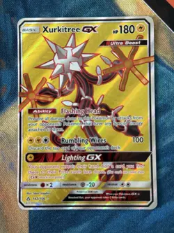 Xurkitree GX 142/156 Pokemon TCG Ultra Prism Sun & Moon Full Art Rare Card NM - Image 1