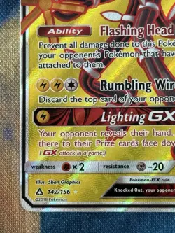 Xurkitree GX 142/156 Pokemon TCG Ultra Prism Sun & Moon Full Art Rare Card NM - Image 3
