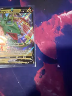 Pokemon TCG Rayquaza V SWSH147 Black Star Promo Ultra Rare Holo Card - Image 3