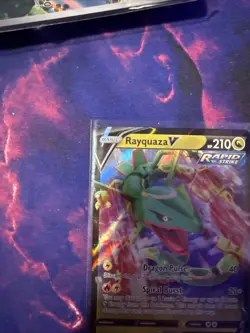 Pokemon TCG Rayquaza V SWSH147 Black Star Promo Ultra Rare Holo Card - Image 5