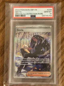 Pokemon PSA 10 GEM - Geeta 226/197 Special Illustration Rare - Obsidian Flames - Image 1