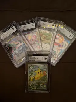 Pokemon TCG Lot Of 5 CGC Graded Cards Eng/JP - Image 1