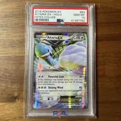2016 POKEMON XY FATES COLLIDE #83 ALTARIA EX PSA 10 - Image 1