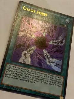 CHAOS FORM 1ST EDITION SECRET RARE Holo MVP1-ENS08 YUGIOH! Card TCG VLP/NM - Image 2