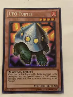 Yugioh Card TCG UFO Turtle LCYW-EN233 Secret Rare Holo Unlimited Edition VLP/NM - Image 1