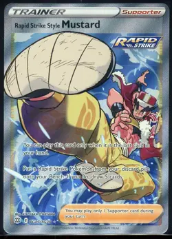 Rapid Strike Style Mustard #TG27/TG30 Brilliant Stars Pokemon Card - Image 1