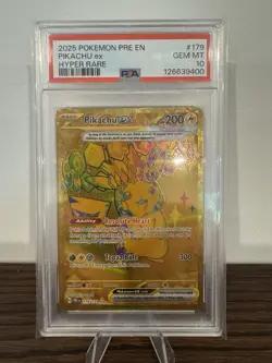 Pikachu EX Prismatic Evolutions Hyper Rare Card 179/131 PSA 10 Gem MT - Image 1