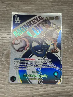 One Piece Los Angeles Dodgers Monkey D. Luffy Promo Card English - Image 1