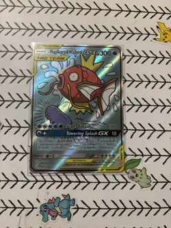 Pokemon Sun and Moon Team Up Magikarp Wailord GX Alternative Art Card 161/181 - Image 1