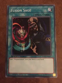 Fusion Sage SGX1-ENA13 Yugioh Spell Card Speed Duel Academy - Image 1