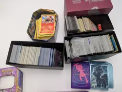 Lot of Random Pokemon TCG Cards Various Sets Sleeves , Dice, - Image 1