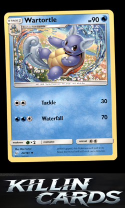 Wartortle 24/181 Pokemon Uncommon SM - Team Up Card NM - Image 1