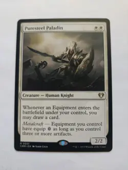 Puresteel Paladin Commander Masters Regular MTG - Image 1