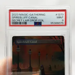 MTG - Secret Lair - Spirebluff Canal - Foil - Borderless - Graded PSA 9 - Image 4