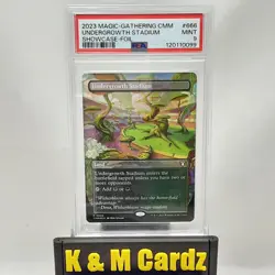 MTG - Commander Masters - Undergrowth Stadium - Foil - Showcase - Graded - PSA 9 - Image 1