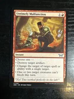 Untimely Malfunction Duskmourn: House of Horror Regular - Image 1