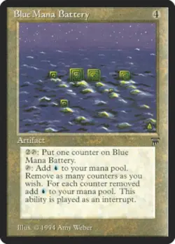 MTG - Blue Mana Battery - Legends - NM, English Magic FLAT RATE SHIP - Image 1