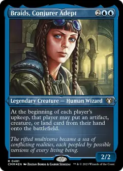 1x - Braids, Conjurer Adept - ETCHED FOIL - Commander Masters - Image 1