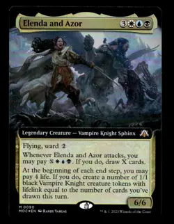 Elenda and Azor (Extended Art) 90 Foil M Commander: March of the Machine - Image 1