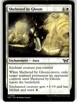 Sheltered by Ghosts Duskmourn: House of Horror Regular MTG NM - Image 1
