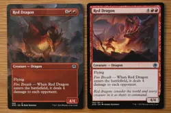 Set of 10 Borderless & Regular Black Blue Green Red White Dragons *NM* Magic MTG - Image 5