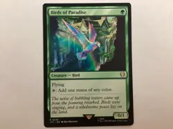 MTG Commander LOTR BIRDS OF PARADISE NM (0076) Graded Power - Image 1