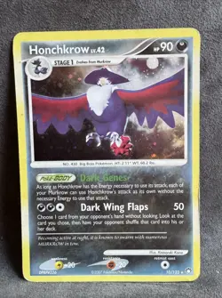 Honchkrow 10/123 Mysterious Treasures Holo Pokemon TCG Heavily Played - Image 1