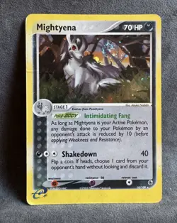 Mightyena 10/109 Ruby and Sapphire Holo Pokemon TCG Heavily Played - Image 1