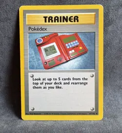 Pokedex 087/102 Base Set Regular Pokemon TCG Heavily Played - Image 1