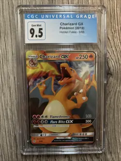 Pokemon TCG Charizard GX Hidden Fates Holo Ultra Rare Card 9/68 NM Condition Cgc - Image 1