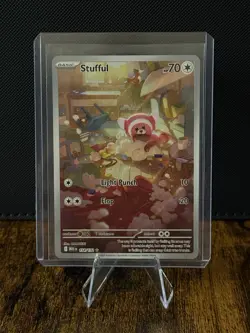Pokemon Mega Evolution Stufful Illustration Rare #154 Pack Fresh - Image 1